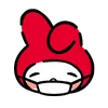 Telegram emoji «red hood melody» 😷