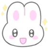 Эмодзи Telegram «usapoppo bunny ♡» 🤩