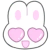 Эмодзи Telegram «usapoppo bunny ♡» 😍