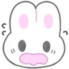 Эмодзи Telegram «usapoppo bunny ♡» 😰