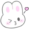 usapoppo bunny ♡ emoji 😘