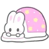 Эмодзи Telegram «usapoppo bunny ♡» 🛏