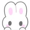 Эмодзи usapoppo bunny ♡ 😶