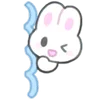 Эмодзи Telegram «usapoppo bunny ♡» 🔣