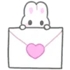 usapoppo bunny ♡ emoji 💌