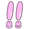 Эмодзи Telegram «usapoppo bunny ♡» ‼️