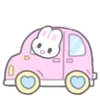 Эмодзи Telegram «usapoppo bunny ♡» 🚗