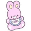 Эмодзи Telegram «usapoppo bunny ♡» 🧸