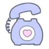 Telegram emoji «usapoppo bunny ♡ » ☎️