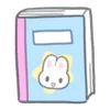 Эмодзи Telegram «usapoppo bunny ♡» 📘