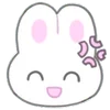 Эмодзи Telegram «usapoppo bunny ♡» 😠