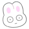 Емодзі usapoppo bunny ♡ 😳