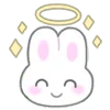 Эмодзи Telegram «usapoppo bunny ♡» 😇