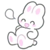 Емодзі usapoppo bunny ♡ 😋