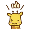 Емодзі Telegram «cute giraffe» 👍
