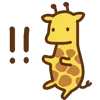 Эмодзи Telegram «cute giraffe» ‼️