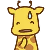 Емодзі cute giraffe 😅