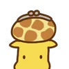 Telegram emoji «cute giraffe» 👛
