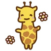 Эмодзи Telegram «cute giraffe» 😊