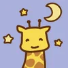 Емодзі cute giraffe 🌃