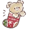 Эмодзи Telegram «teddys christmas» 🎄
