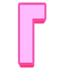 Емодзі телеграм Розовый шрифт