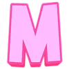 Эмодзи Розовый шрифт 😊