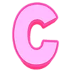 Розовый шрифт emoji 🔹