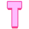 Telegram emoji «Розовый шрифт» 😒