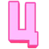 Telegram emojisi «Розовый шрифт» 😱