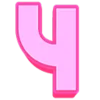 Емодзі Розовый шрифт 😍