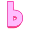 Telegram emoji «Розовый шрифт» 🔻