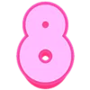 Розовый шрифт emoji 💋