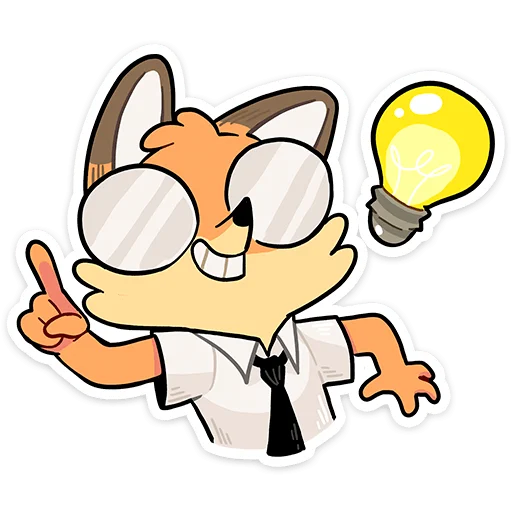 Telegram Sticker «Рон и Рэй» 💡