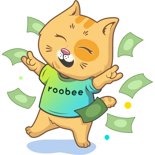 Стикер Telegram «Roobee» 💰
