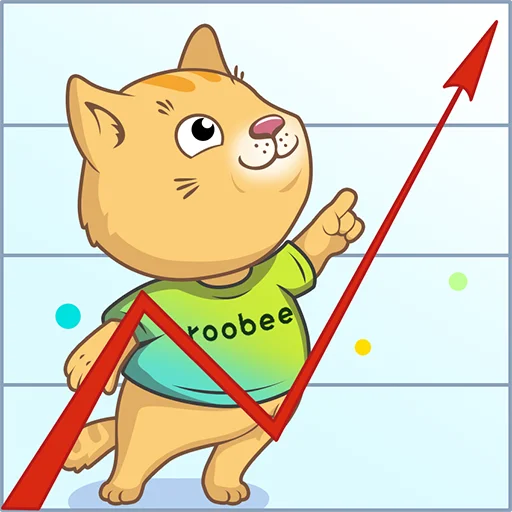 Telegram Sticker «Roobee» 📈