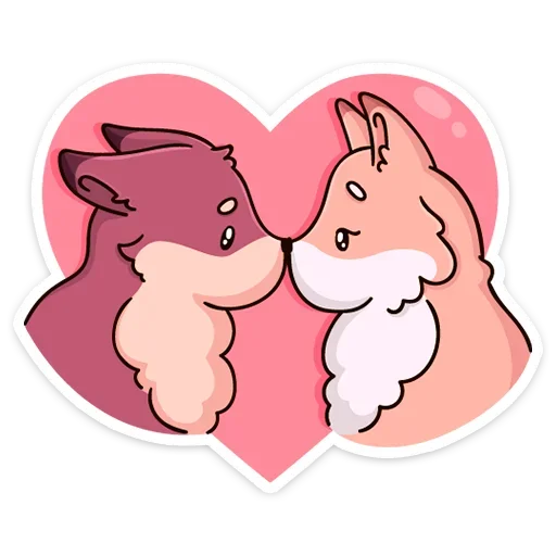 Telegram Sticker «Рози и Вайлет» ❤️