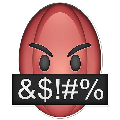 Rugby Emoji sticker 🤬