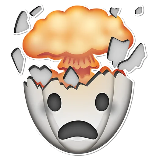 Telegram Sticker «Rugby Emoji» 🤯