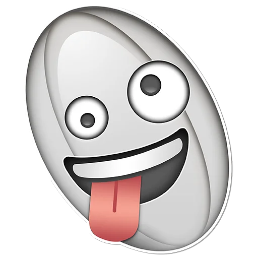 Rugby Emoji emoji 🤪