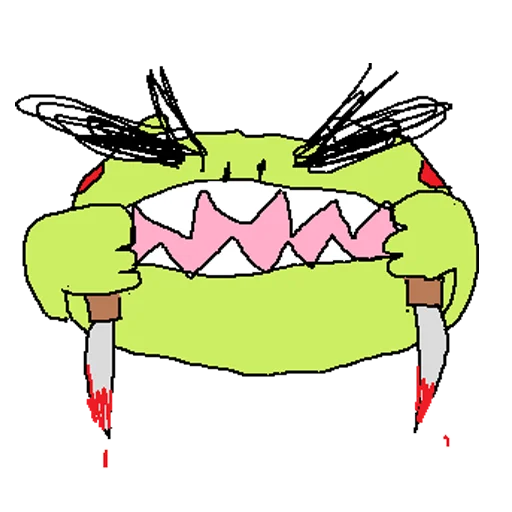 Эмодзи cursed frog Runta!! (runtadesu) 😡