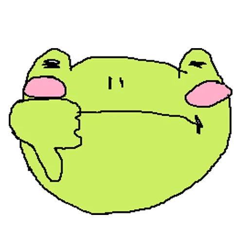 Емодзі cursed frog Runta!! (runtadesu) 👎