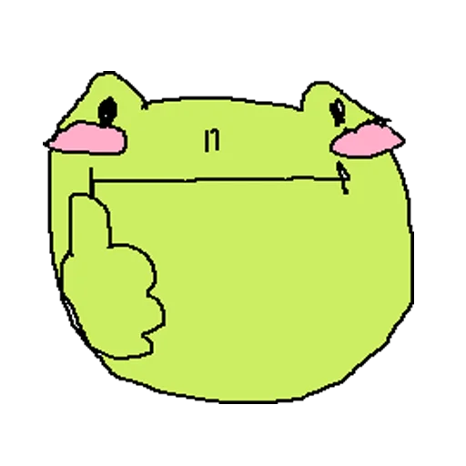 Telegram Sticker «cursed frog Runta!! (runtadesu)» 👍