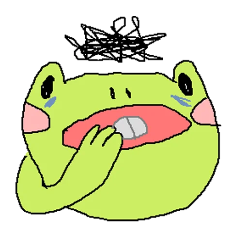 Telegram Sticker «cursed frog Runta!! (runtadesu)» 💀