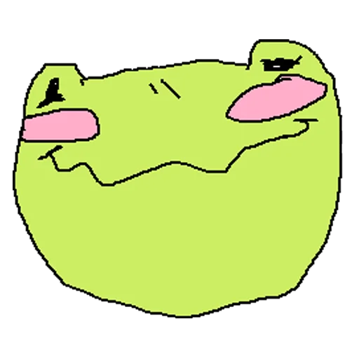 Емодзі cursed frog Runta!! (runtadesu) 🥴