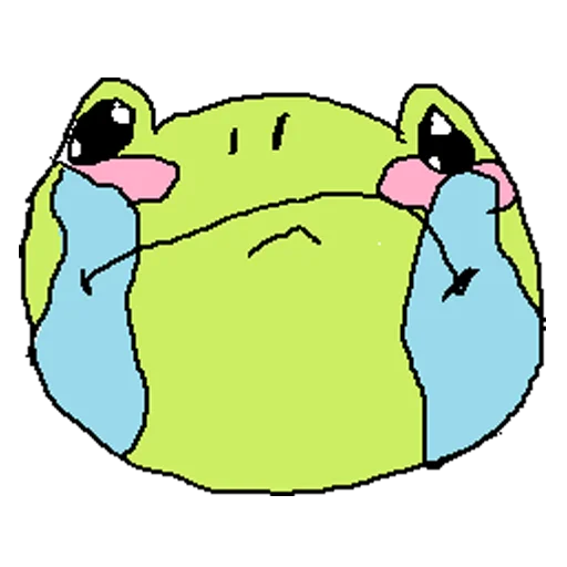 Емодзі cursed frog Runta!! (runtadesu) 🥺
