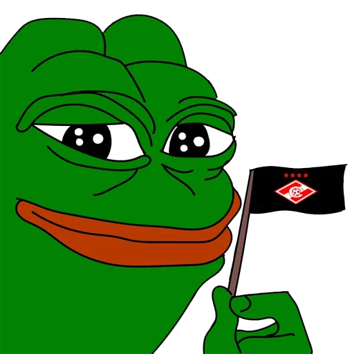 Red-White Pepe emoji 😃