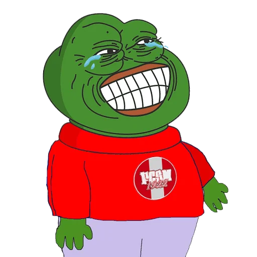 Red-White Pepe emoji 😂