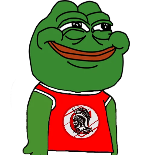 Стікер Telegram «Red-White Pepe » 😏