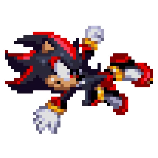 Эмодзи Sonic 3 & Knuckles - Shadow 😠